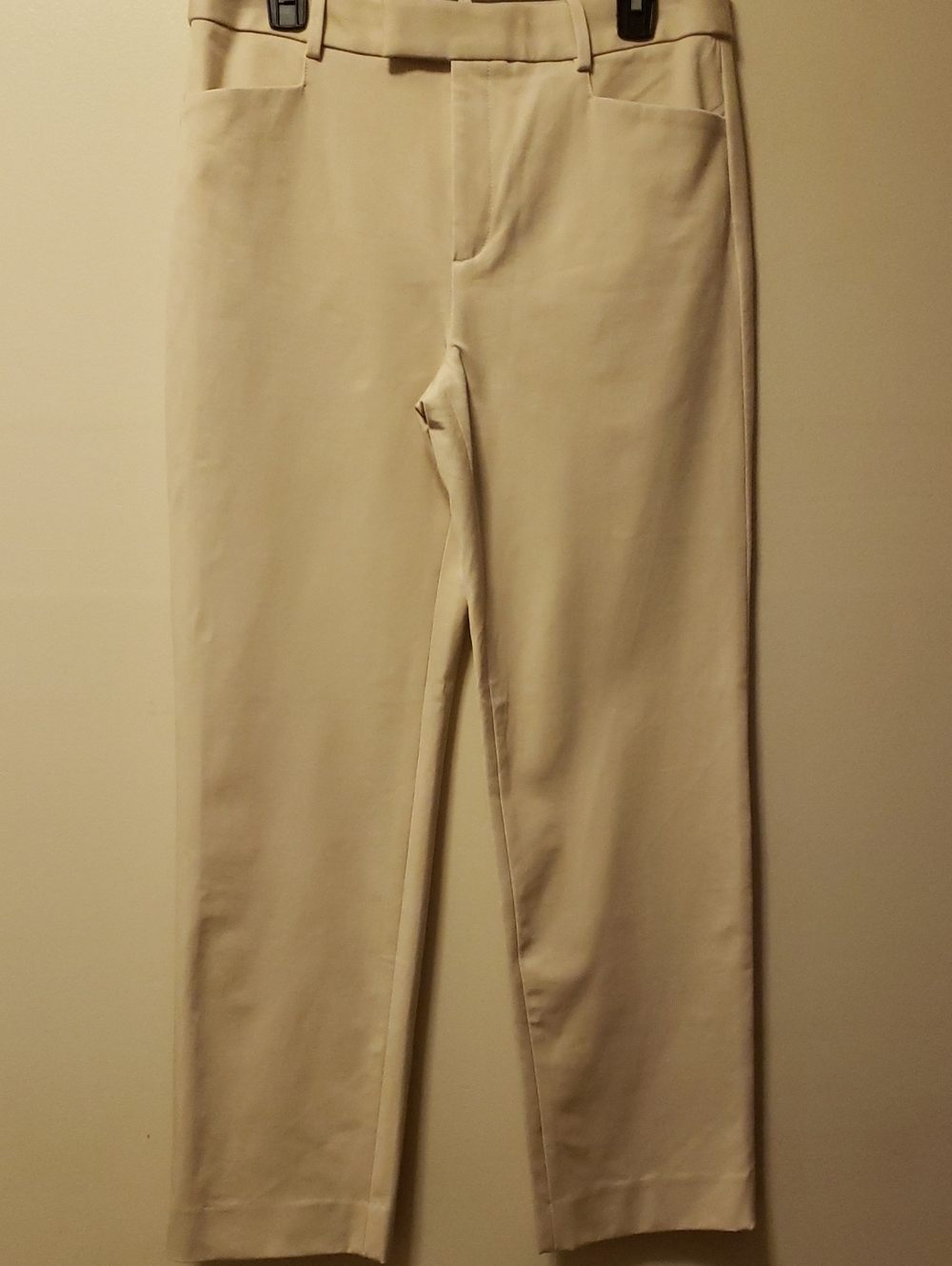 Banana Republic "Sloan" Cream Women's Straight Dress Trousers